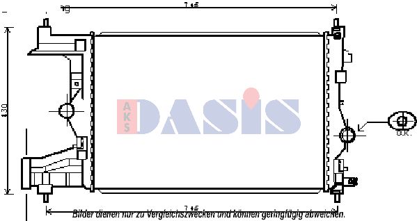 AKS DASIS Radiaator,mootorijahutus 150102N